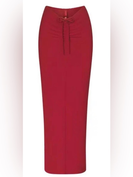 SKIMS Dresses & Skirts - NWT SKIMS Soft Lounge Ruched Long Skirt-Brick-Large